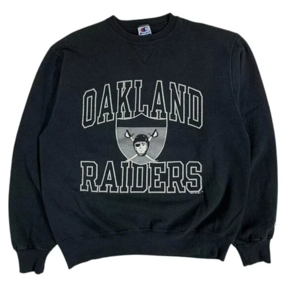 Vintage Oakland Raiders Unisex Crewneck Sweatshirt, Retro Las Vegas Raiders Tee - Picture 1 of 2
